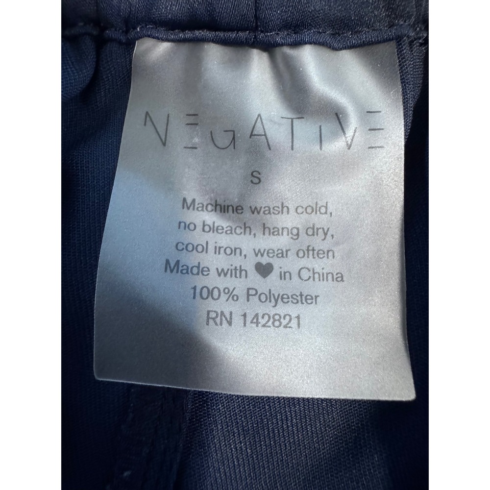 Negative Underwear Supreme Short‎ Navy Blue Satin Sleep Lounge Tassel Shorts S - Picture 4 of 4